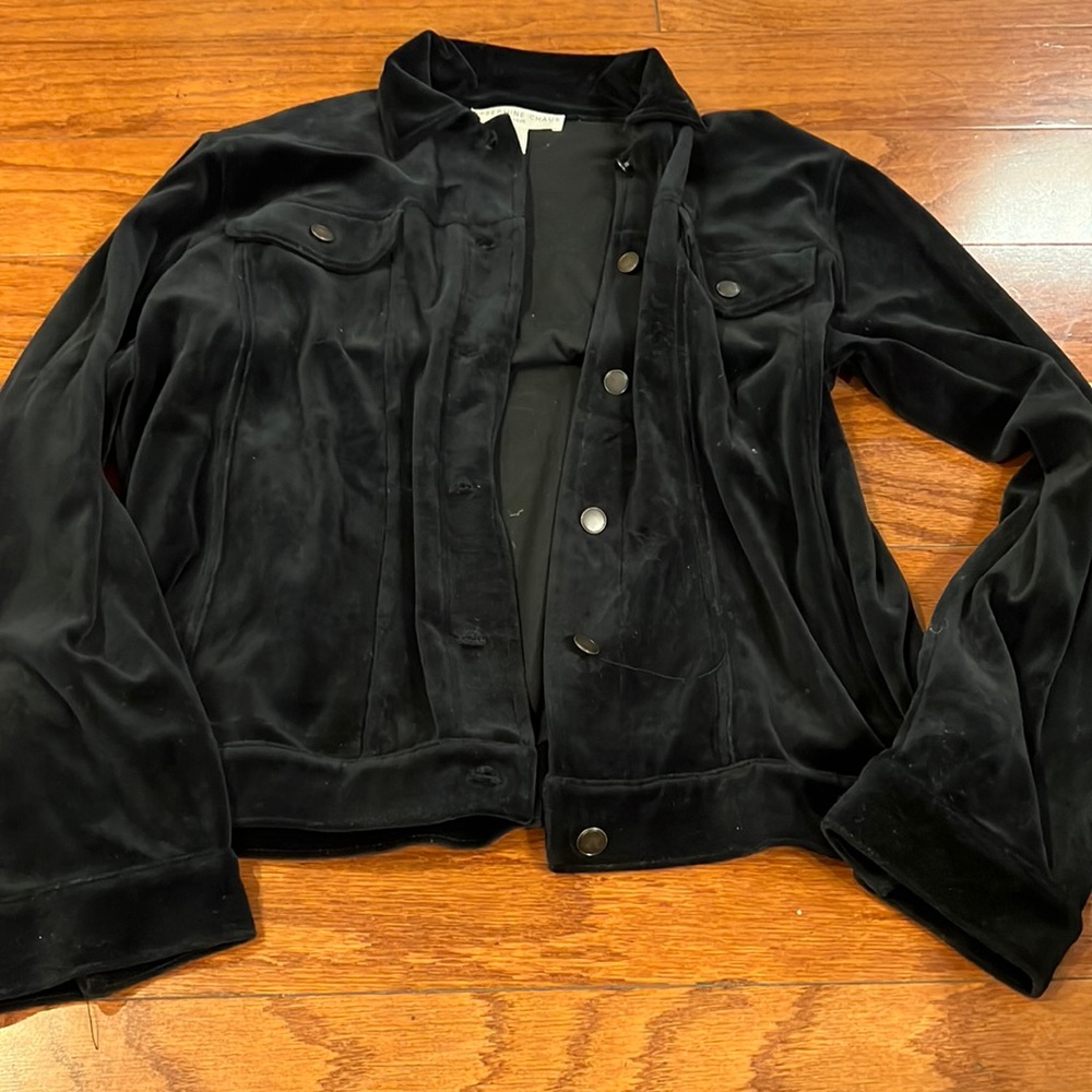 Josephine Chaus black velvet top